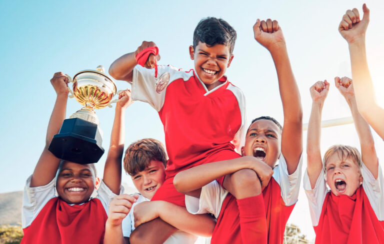 How does playing team sports benefit mental health?