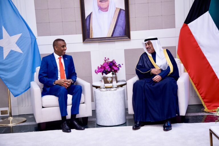 PM Hamza met with Sheikh Sabah the Prince of Kuwait.