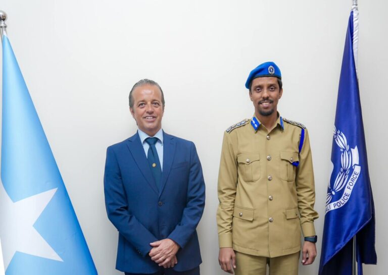 Somalia Police Chief held Important meeting with the Italian Ambassador.