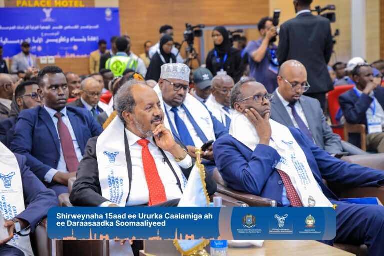 President Hassan Sheikh opened a conference in Mogadishu.