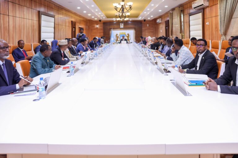 Somalia cabinet held a critical meeting in Mogadishu.