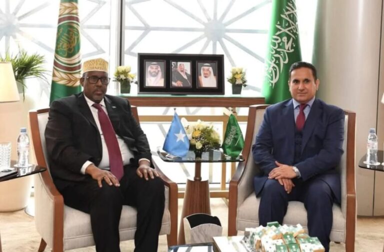Somalia , Saudi Arabia discussed strengthening relations between the two countries.