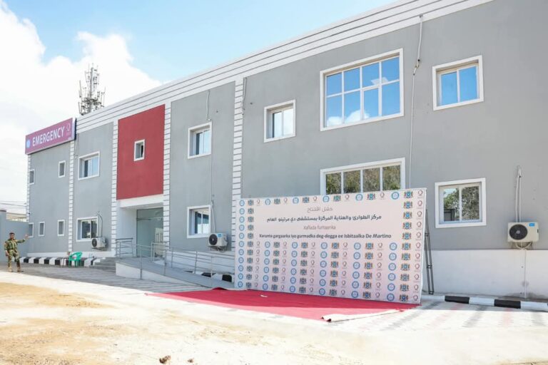 RW Xamsa oo xarigga ka jaray xarunta gurmadka deg-dega ah ee isbitaalka De Martino