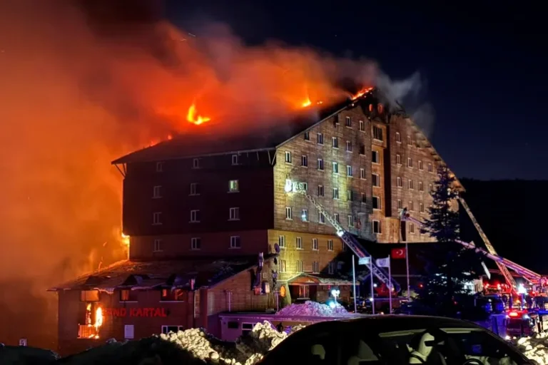 At Least 76 Are Killed in Fire at Ski Resort in Turkey.