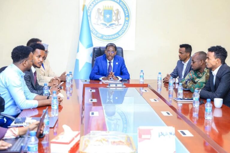 Somalia’s internal security minister presided over the meeting of the technical task force on stabilization issues.