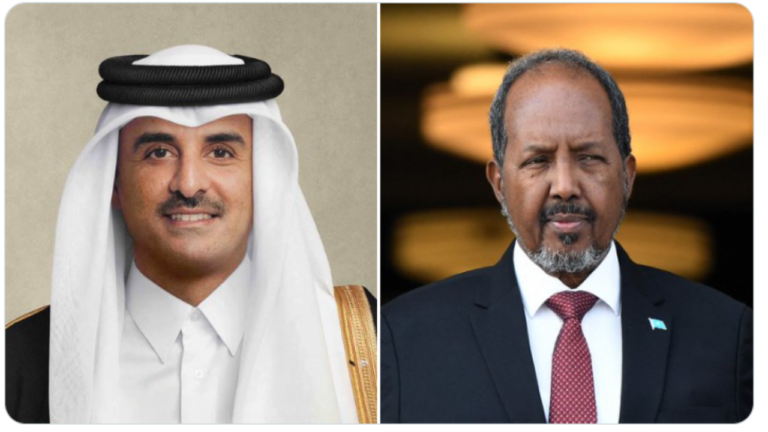 What did  Somalia President Hassan Sheikh and the Amir of Qatar talk about?
