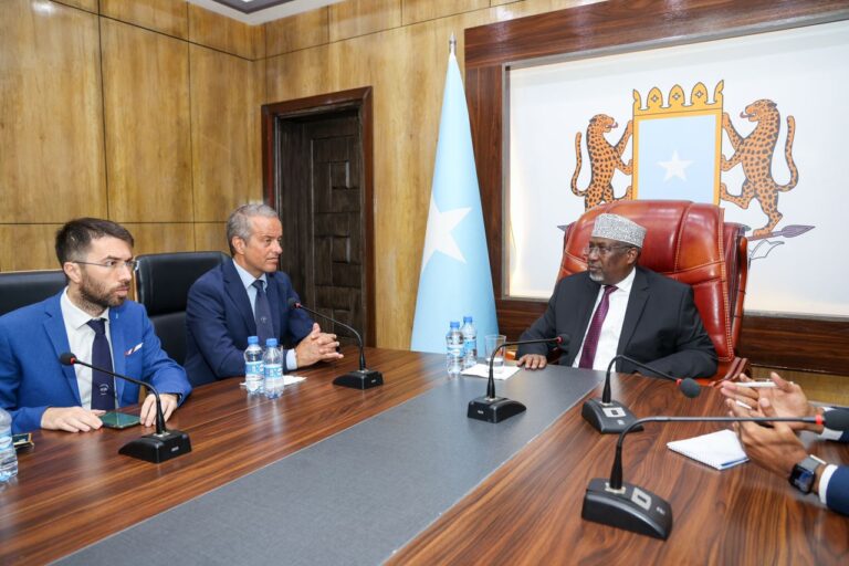 Guddoomiye Aadan Madoobe oo kulan xasaasi ah la qaatay safiirka Talyaaniga u fadhiya Soomaaliya