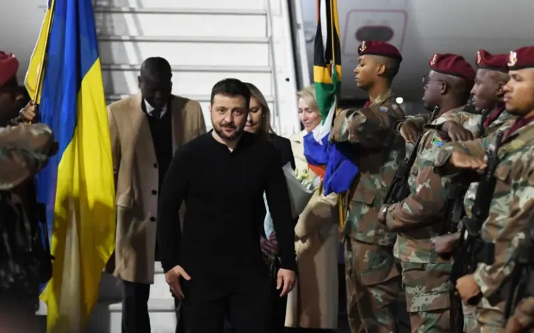 Zelensky to meet South African president this morning
