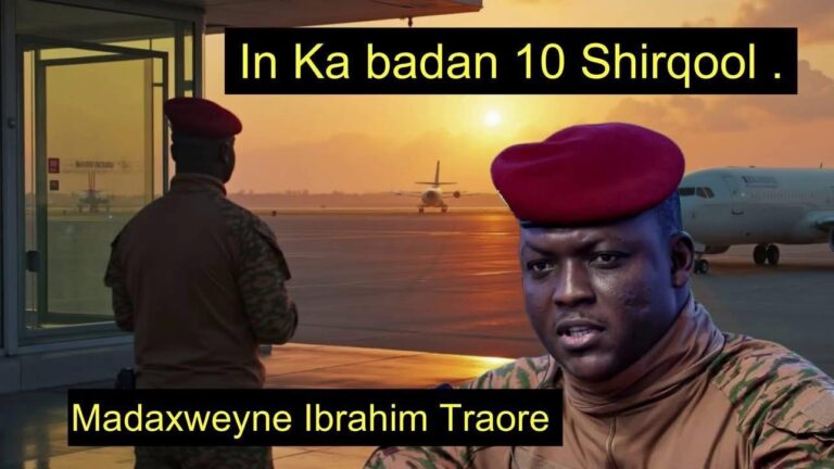 Madaxweyne Ibrahim Traoré: “Waxaan ka badbaaday in ka badan 10 shirqool, balse ma sheego si aan cadowgayga u dhiirrigelin”