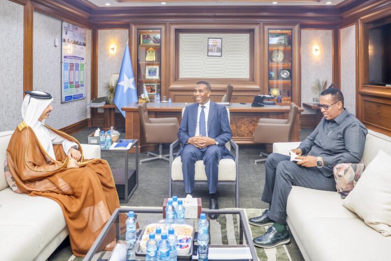 Ra’iisul wasaare Xamsa iyo safiirka Qatar oo kawada hadlay iskaashiga labada dal