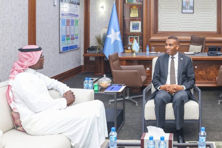 Somalia Prime Minister Hamze and Saudi Ambassador hold high-level talks in Mogadishu.