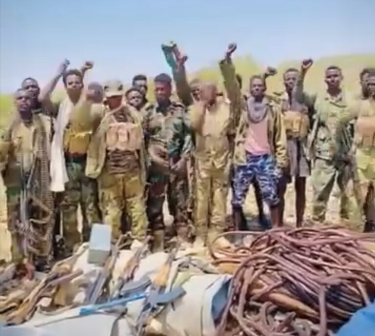 Puntland Security Forces Display Military Supplies Seized from ISIS