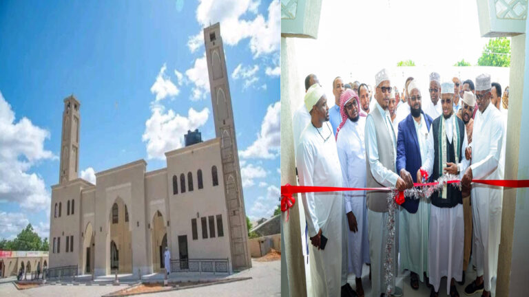 Wasiirka Caafimaadka Kenya Aadan Barre Ducaale oo Masaajid Weyn Waqaf uga Dhigay Waalidiintiis