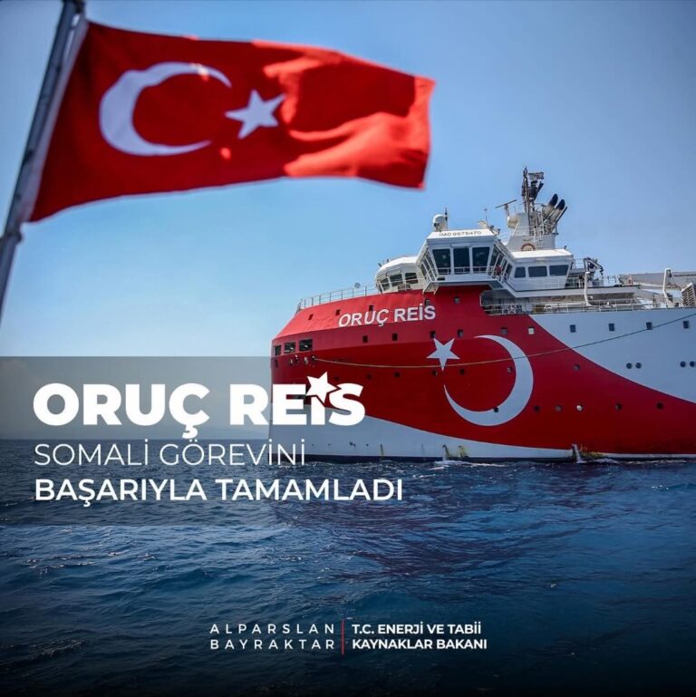 A Turkish Exploration Ship Completes Oil and Gas Survey in Somali Waters