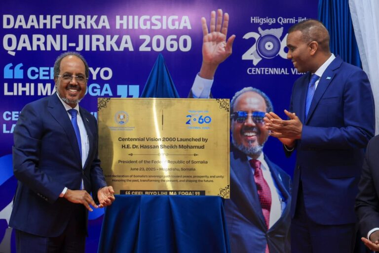 President Hassan Sheikh Launches Somalia’s National Vision 2060