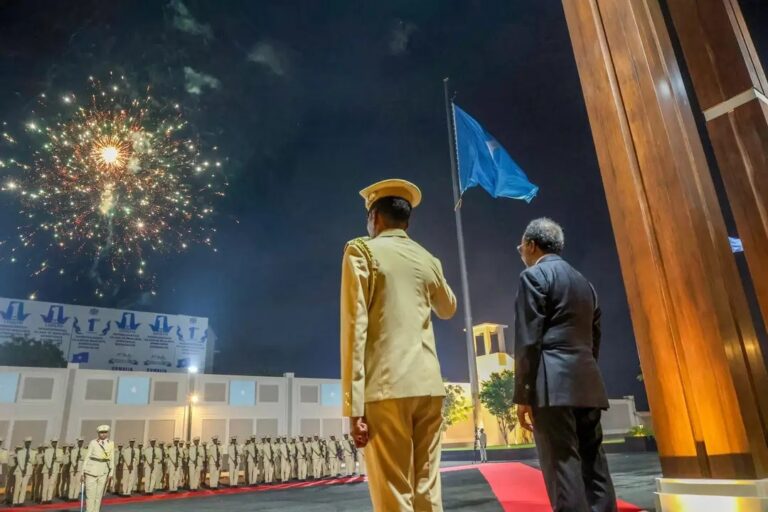 Somalia President attended the 65th anniversary of independence last night