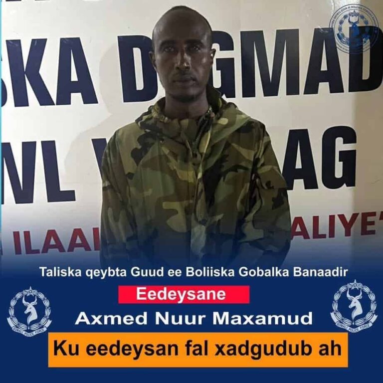The police force arrested the soldier who was filmed abusing a Somali girl.