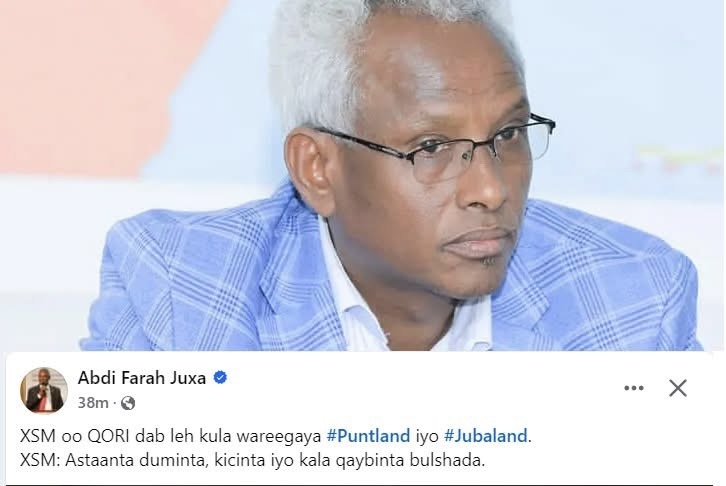 Wasiirka Arrimaha Gudaha Puntland oo Eedeyn Culus u Jeediyay Madaxweyne Xasan Sheekh Maxamuud
