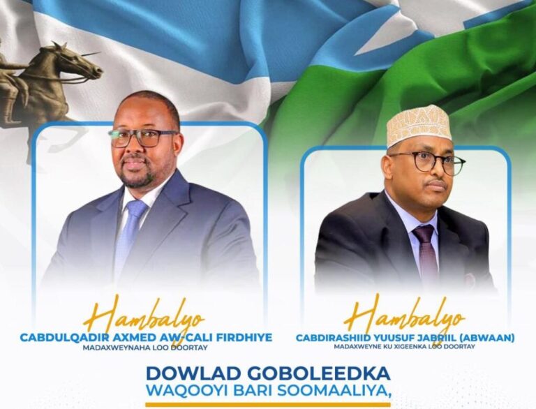 MW Hassan oo hambalyo u diray Madaxweynaha iyo kuxigeen cusub Dowlad-goboleedka Waqooyi Bari Soomaaliya.