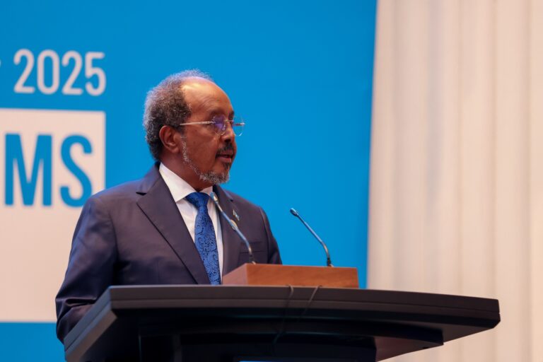 Somali President Hassan Sheikh Urges Regional Cooperation in Speech at Ethiopian Dam Opening.