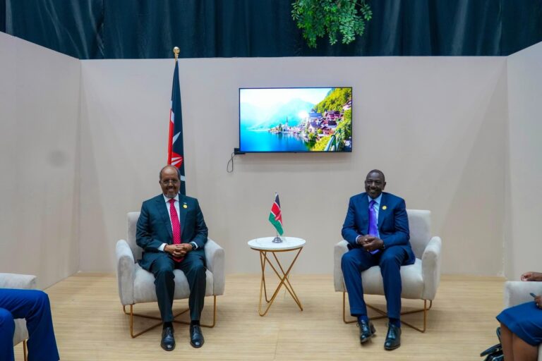 Somali President Hassan Sheikh Strengthens Ties with Kenya and Djibouti at Climate Summit.