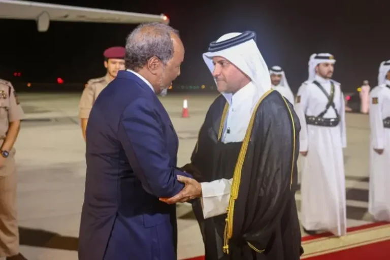 Somali President Arrives in Doha for Emergency Arab-Islamic Summit Conference.