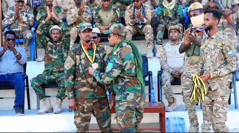Somali Army Celebrates Victory Over Al-Shabaab with Heroism Awards in Ceel-Dheer.