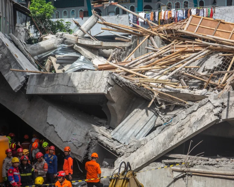 Dozens feared dead in Indonesia school collapse, officials say
