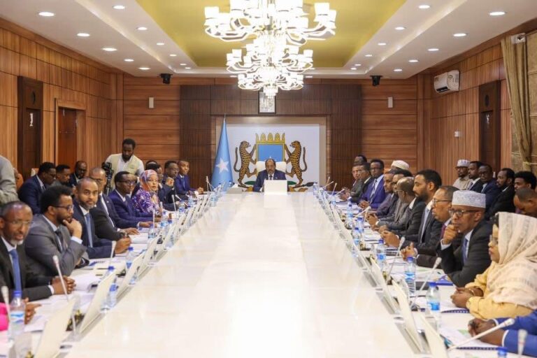 Somali President Urges Ministers to Boost Accountability and Transparency.