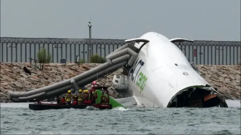 Cargo Plane Skids Off Runway at Hong Kong Airport, Killing Two