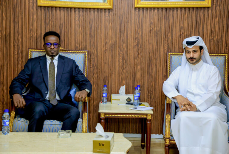 Somali State Minister of Defence Meets Qatari Deputy Ambassador to Strengthen Security Cooperation.